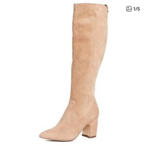 Sam Edelman Suede Over-the-Knee Boots in Tan